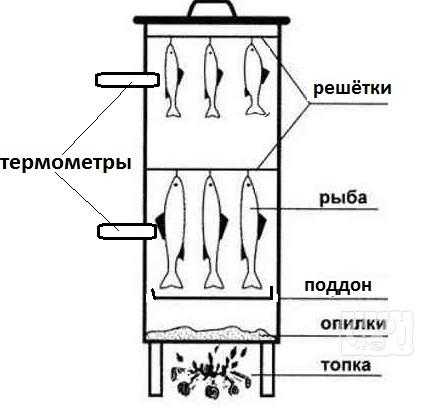 Коптильный шкаф для холодного копчения чертежи