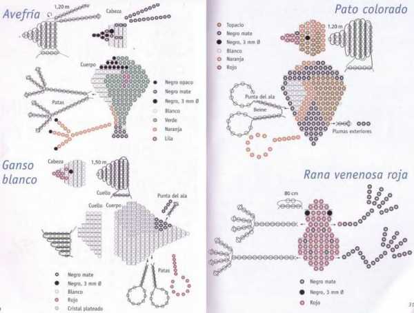 Схемы для бисероплетения фигурки плоские