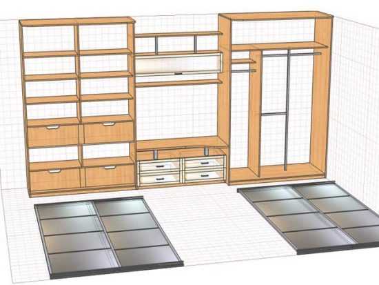 Шкафы купе сделать своими руками схемы образцы