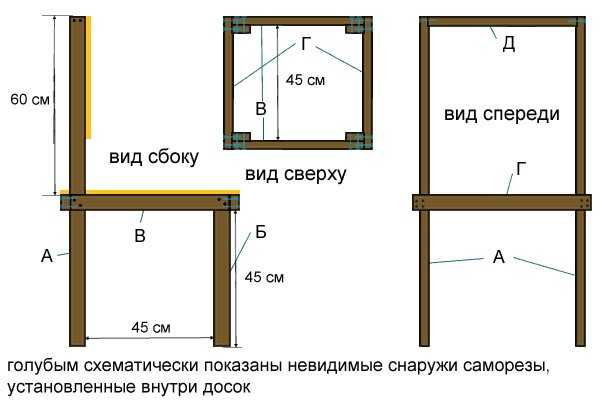 Стул из дсп своими руками чертежи