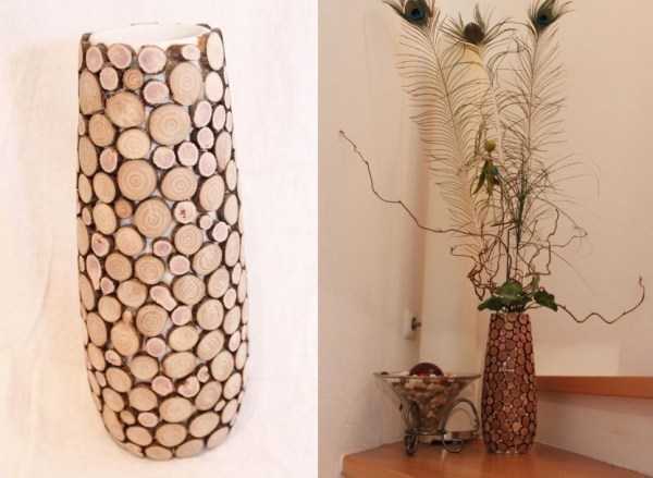 Напольные вазы для интерьера своими руками из подручных материалов