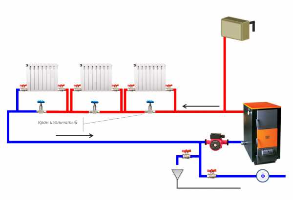 Ленинградская система отопления частного дома схема