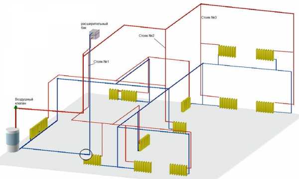 Где проходят трубы отопления в стене панельного дома схема